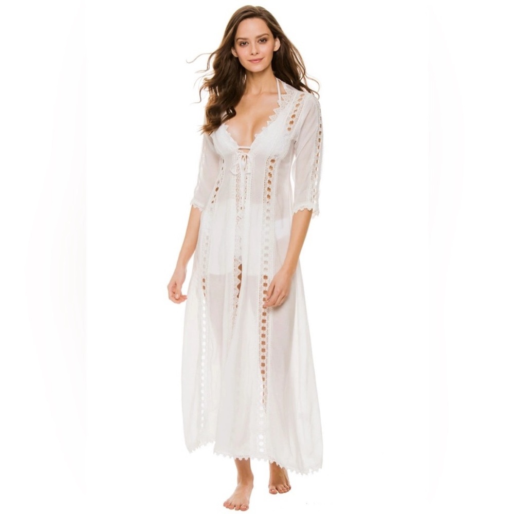 Elan White Cover Up Dress NWT